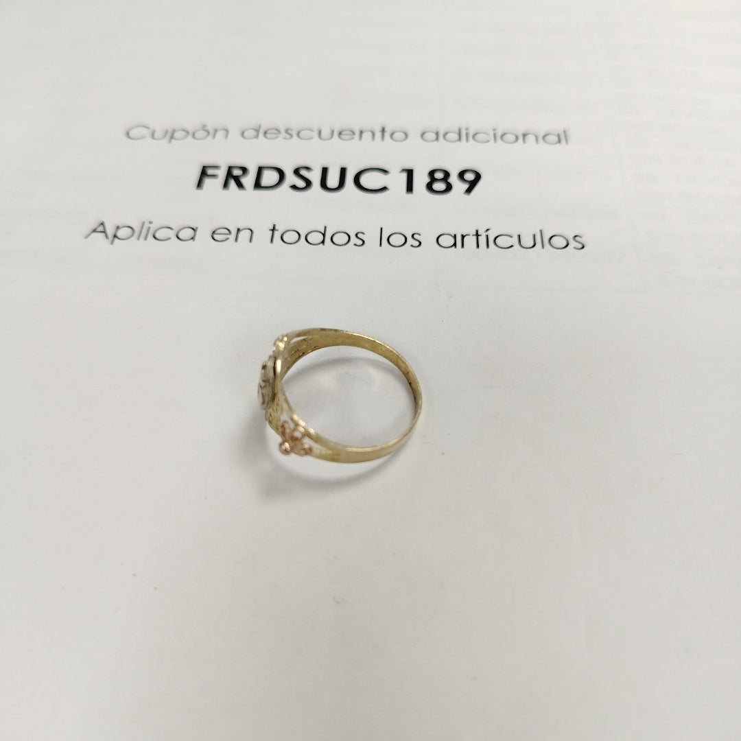 ANILLITO ORO COMBINADO 10 K 2.4 GRMS (SEMINUEVO)