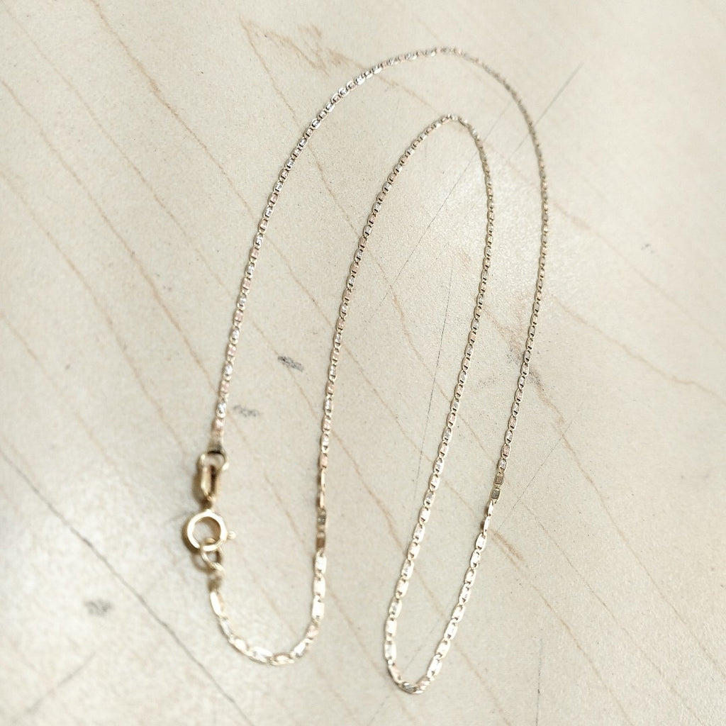 CADENA ORO COMBINADO 14 K 1 GRMS (SEMINUEVO)