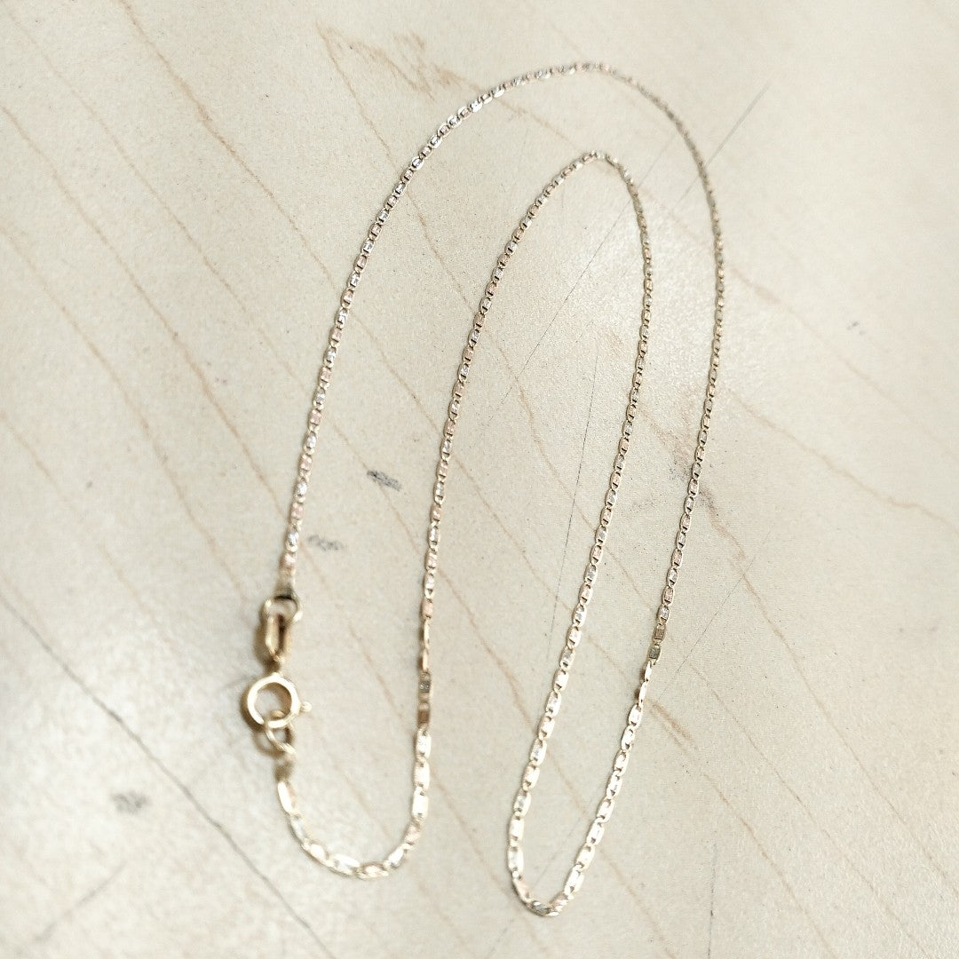 CADENA ORO COMBINADO 14 K 1 GRMS (SEMINUEVO)