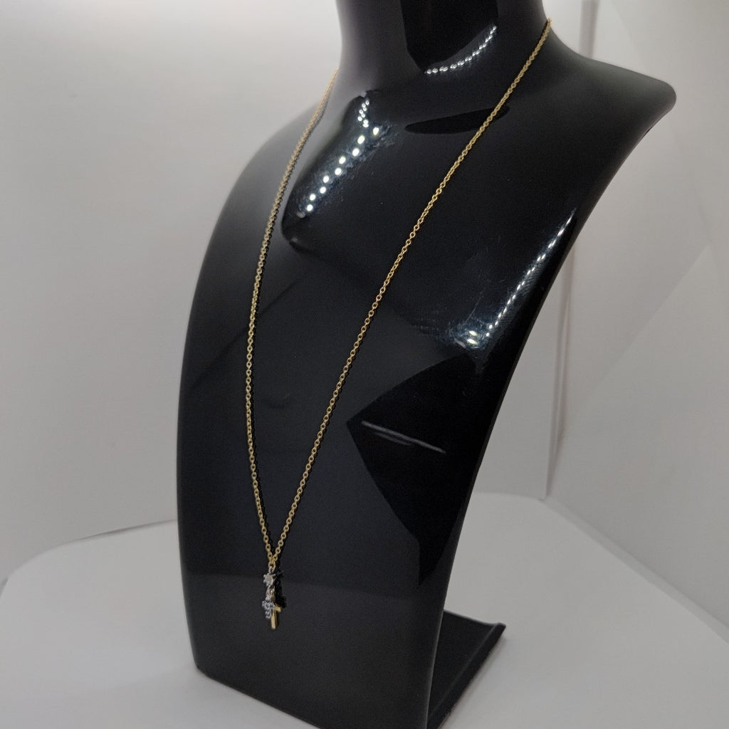 CADENA, CRUZ ORO 14 K 2.1 GRMS (SEMINUEVO)