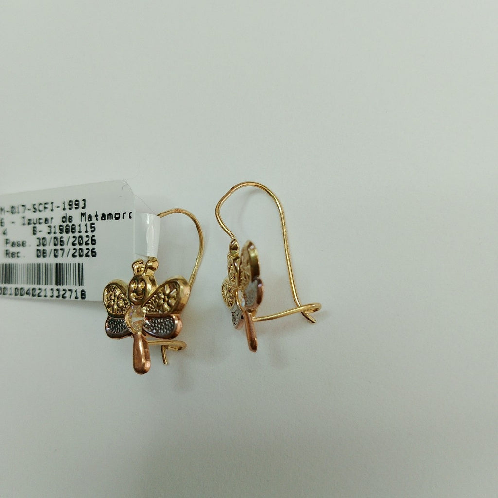 ARETES PAR ORO 14 K 1.1 GRMS (SEMINUEVO)