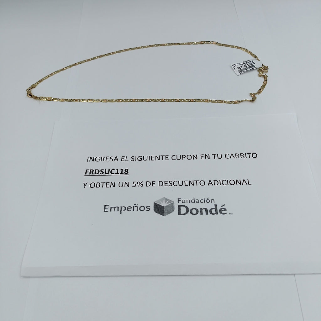 CADENA ORO 10 K 9.9 GRMS (SEMINUEVO)