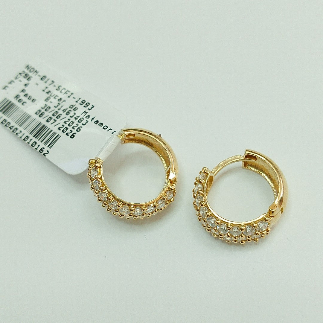 ARRACADAS PAR ORO 14 K 4 GRMS (SEMINUEVO)
