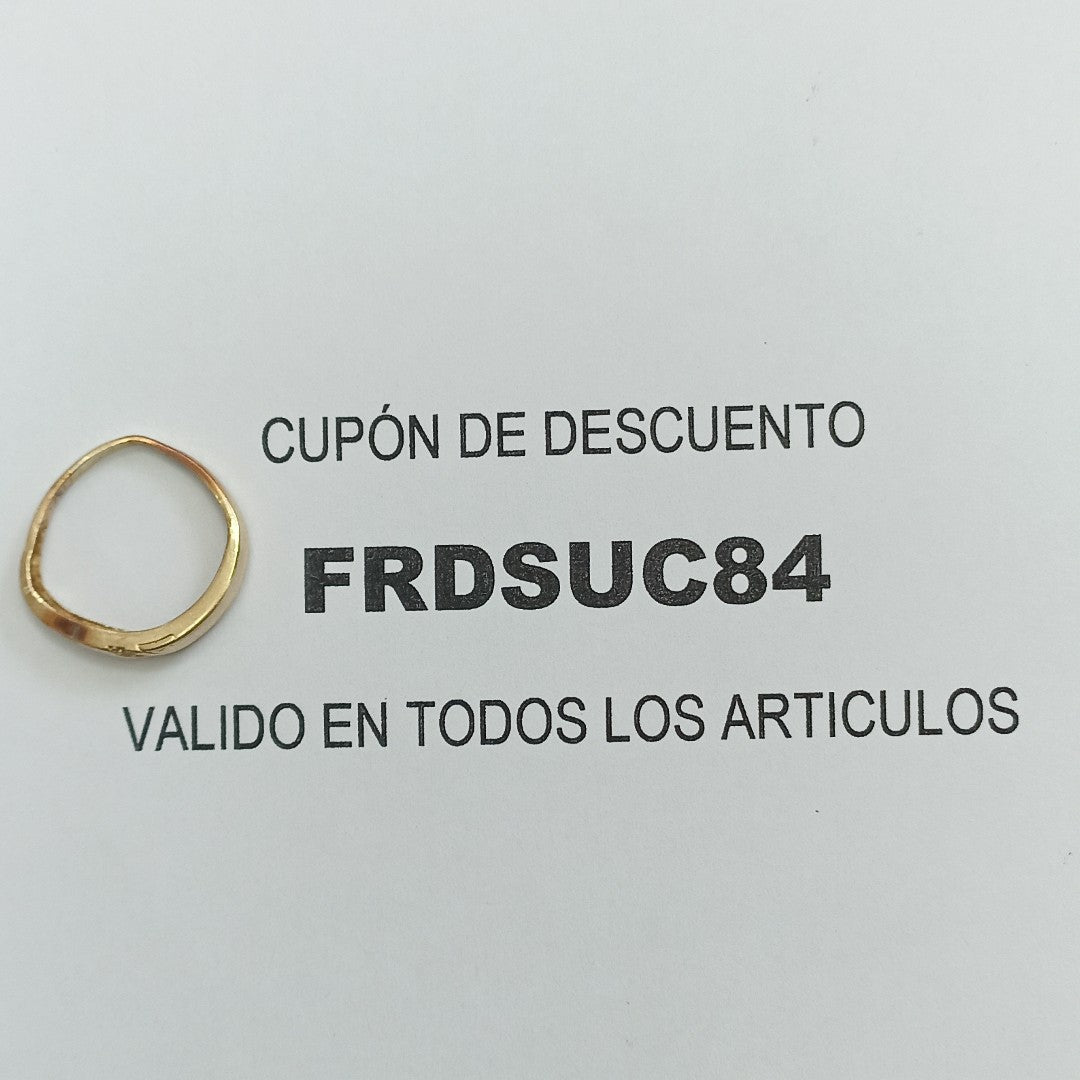ANILLO ORO 14 K 2,70 GRMS (SEMINUEVO)