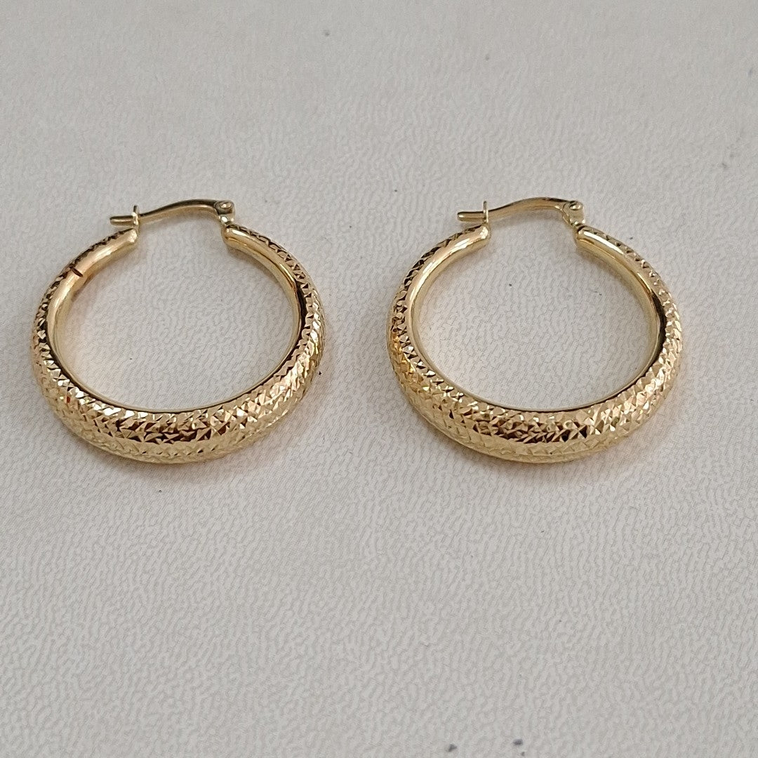ARRACADAS PAR ORO 10 K 2.6 GRMS (SEMINUEVO)