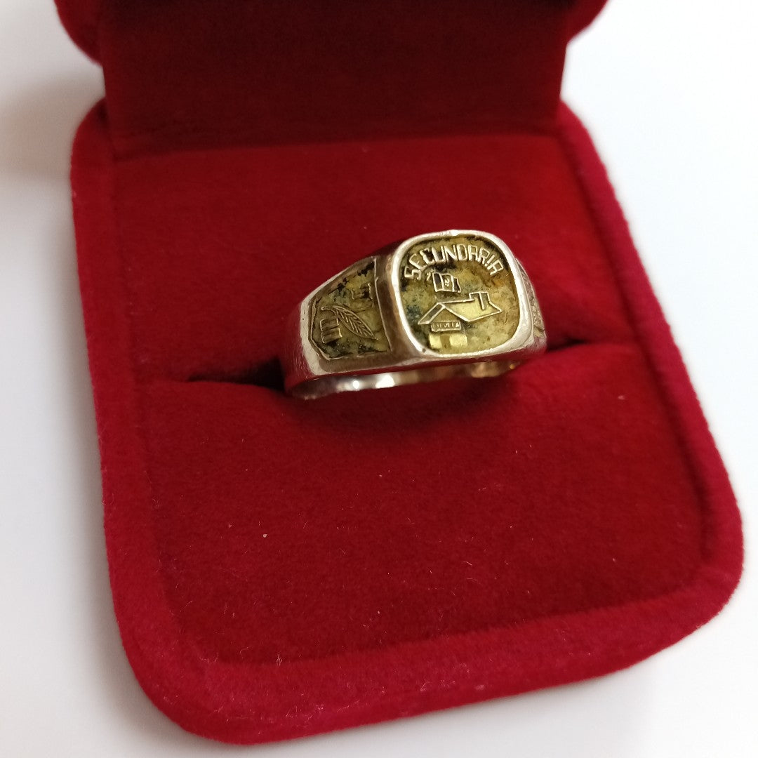 ANILLO DE GRADUACIÓN ORO 8 K 4,00 GRMS (SEMINUEVO)