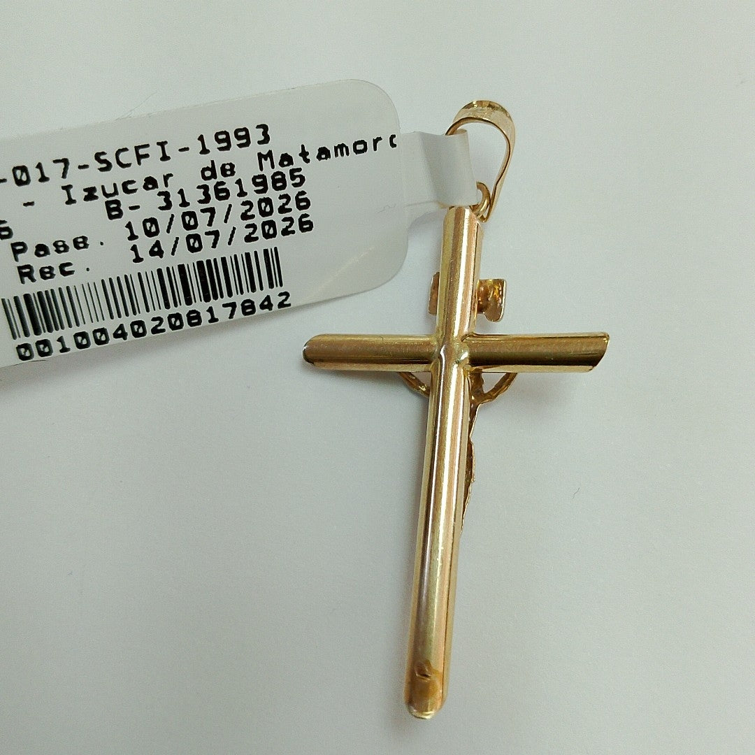 CRUCIFIJO ORO 14 K 1.2 GRMS (SEMINUEVO)