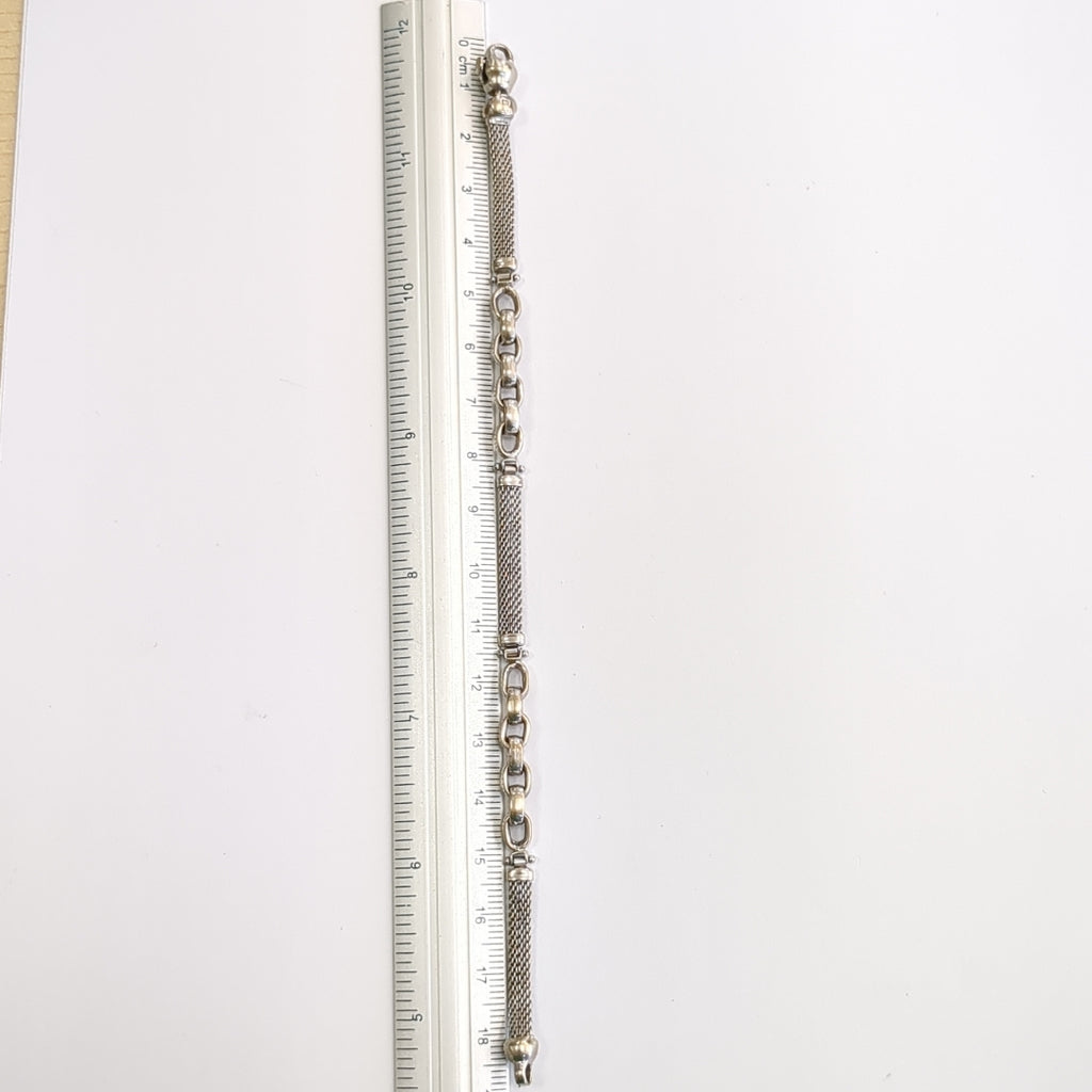 PULSERA ORO BLANCO 10 K 10,40 GRMS (SEMINUEVO)
