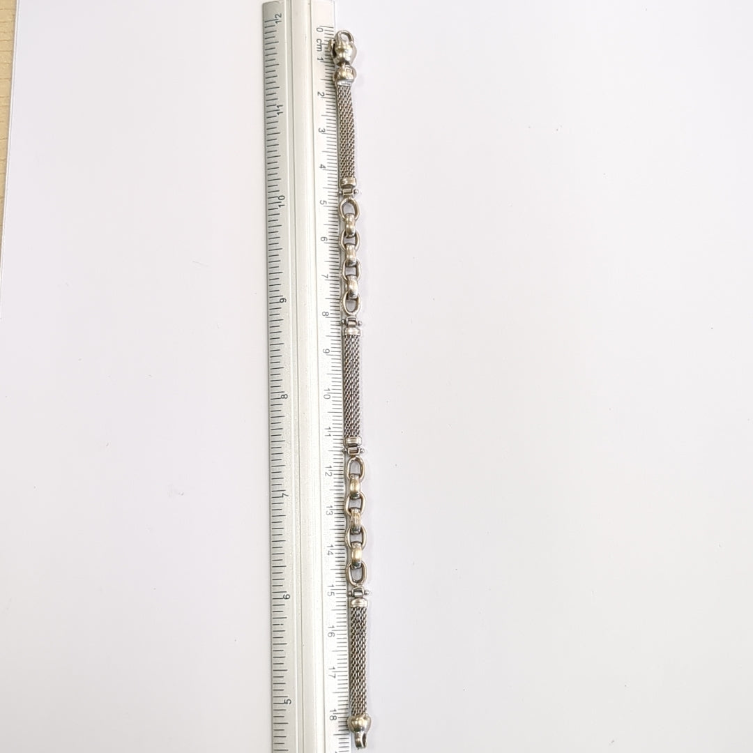 PULSERA ORO BLANCO 10 K 10,40 GRMS (SEMINUEVO)