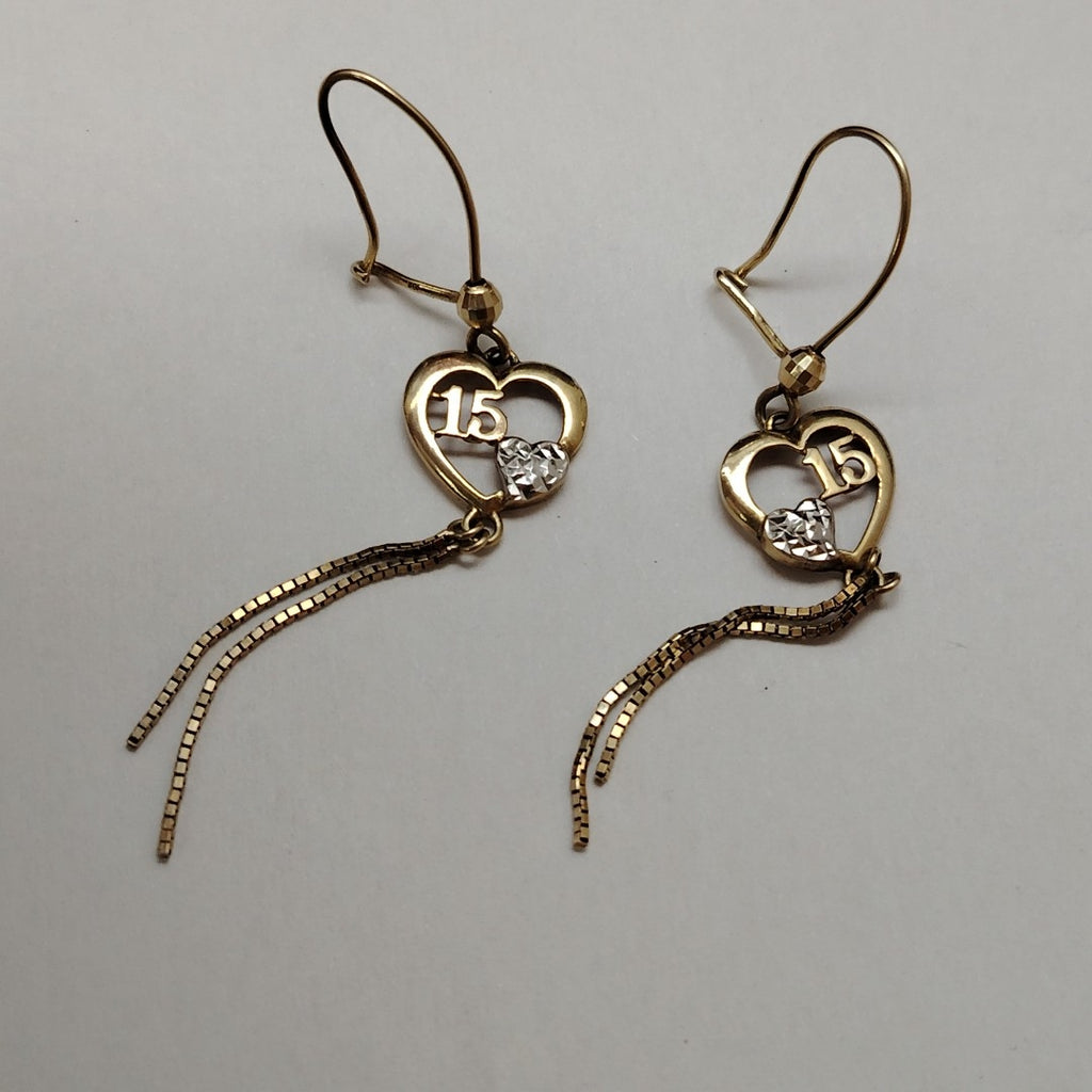 ARETES PAR ORO 10 K 1,80 GRMS (SEMINUEVO)