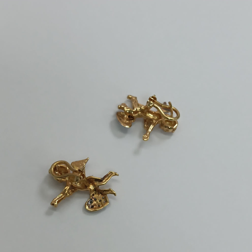 ARETES PAR ORO 14 K 8,50 GRMS (SEMINUEVO)
