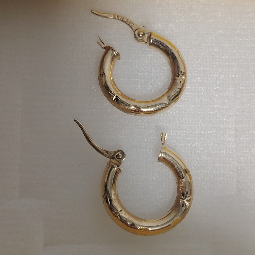 ARRACADAS PAR ORO 14 K 1,40 GRMS (SEMINUEVO)