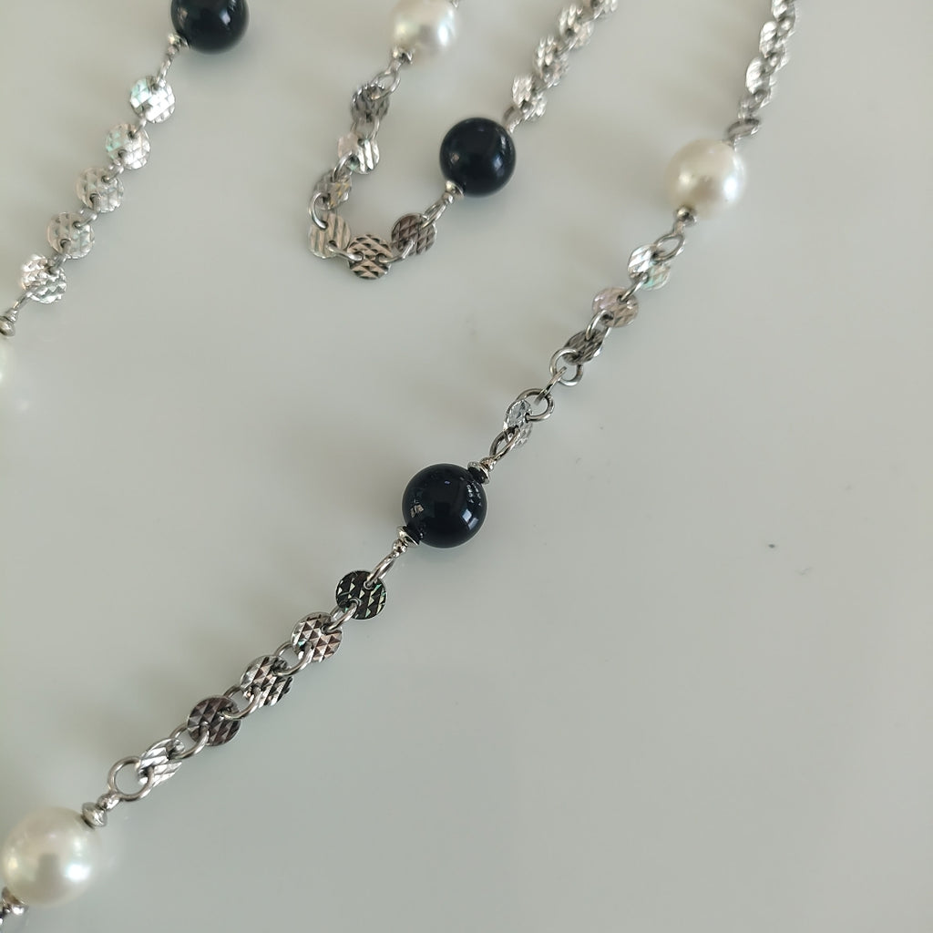 COLLAR,PULSERA ORO BLANCO 10 K 22,60 GRMS (SEMINUEVO)
