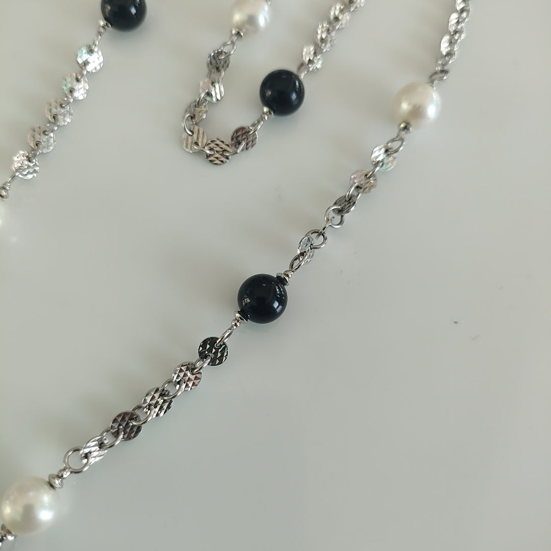 COLLAR,PULSERA ORO BLANCO 10 K 22,60 GRMS (SEMINUEVO)