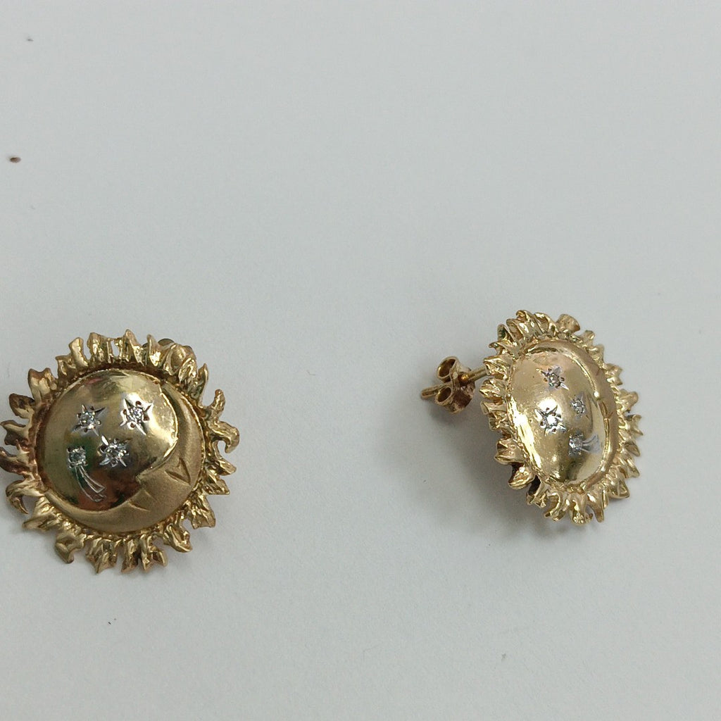 BROQUELES PAR ORO 14 K 6.9 GRMS (SEMINUEVO)