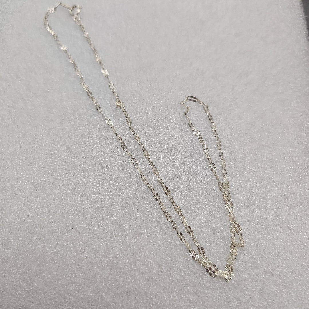CADENA, PULSERA PLATA 8.9 GRMS (SEMINUEVO)