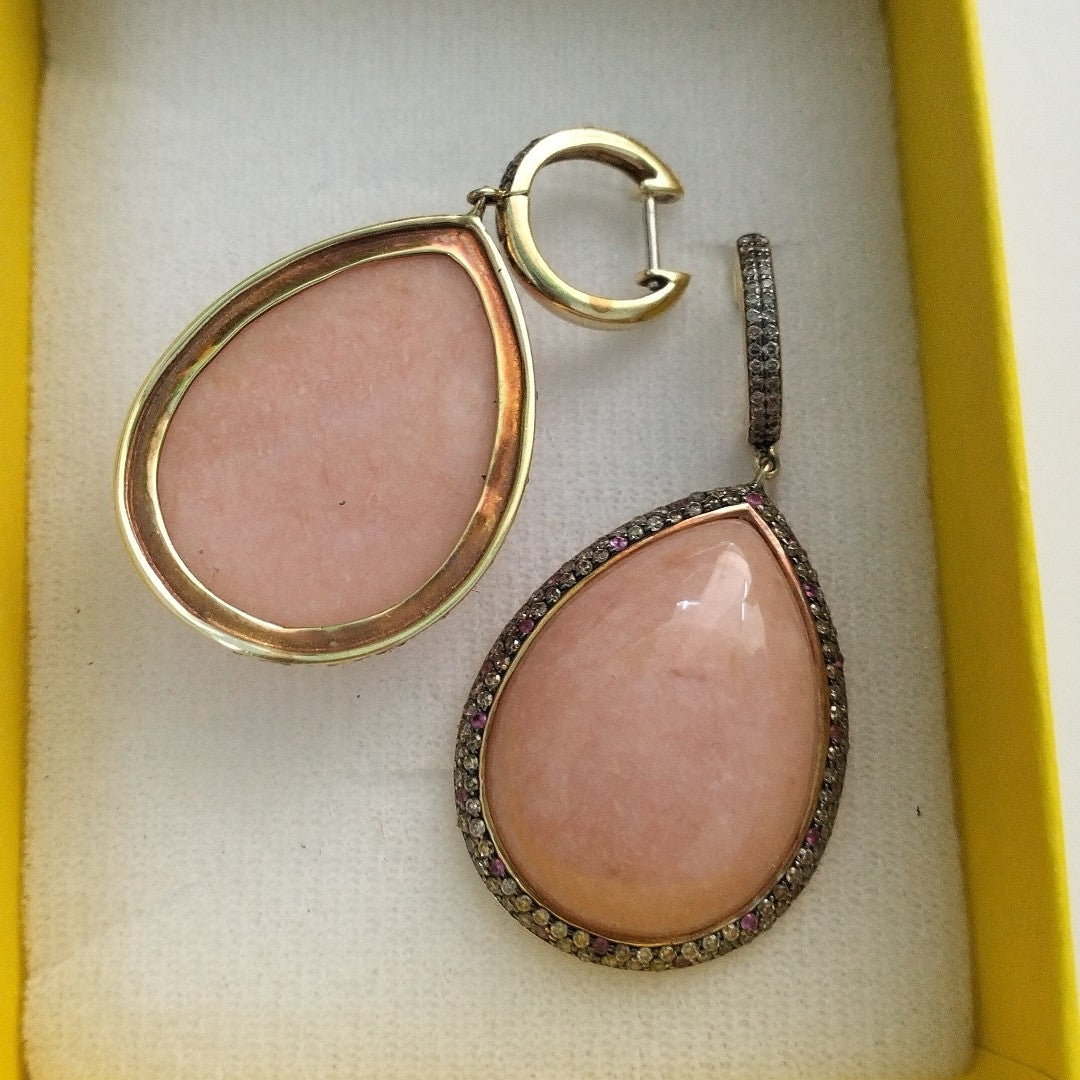ARRACADAS PAR ORO 14 K 14,60 GRMS (SEMINUEVO)