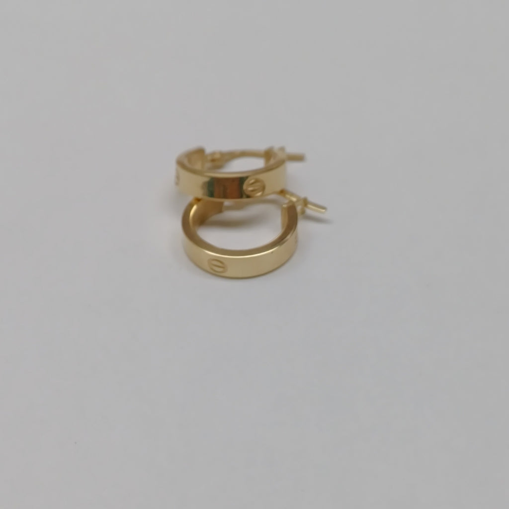 ARRACADAS PAR ORO 14 K 1.1 GRMS (SEMINUEVO)