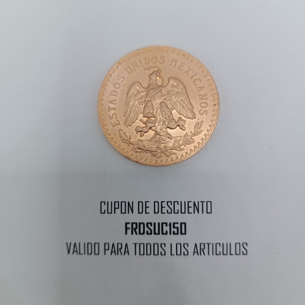 K1 41,70 GRMS 21 K IDENTIFICACIÓN MONEDA NOMINATIVA MONEDAS PESOS 50 PESOS (SEMINUEVO)