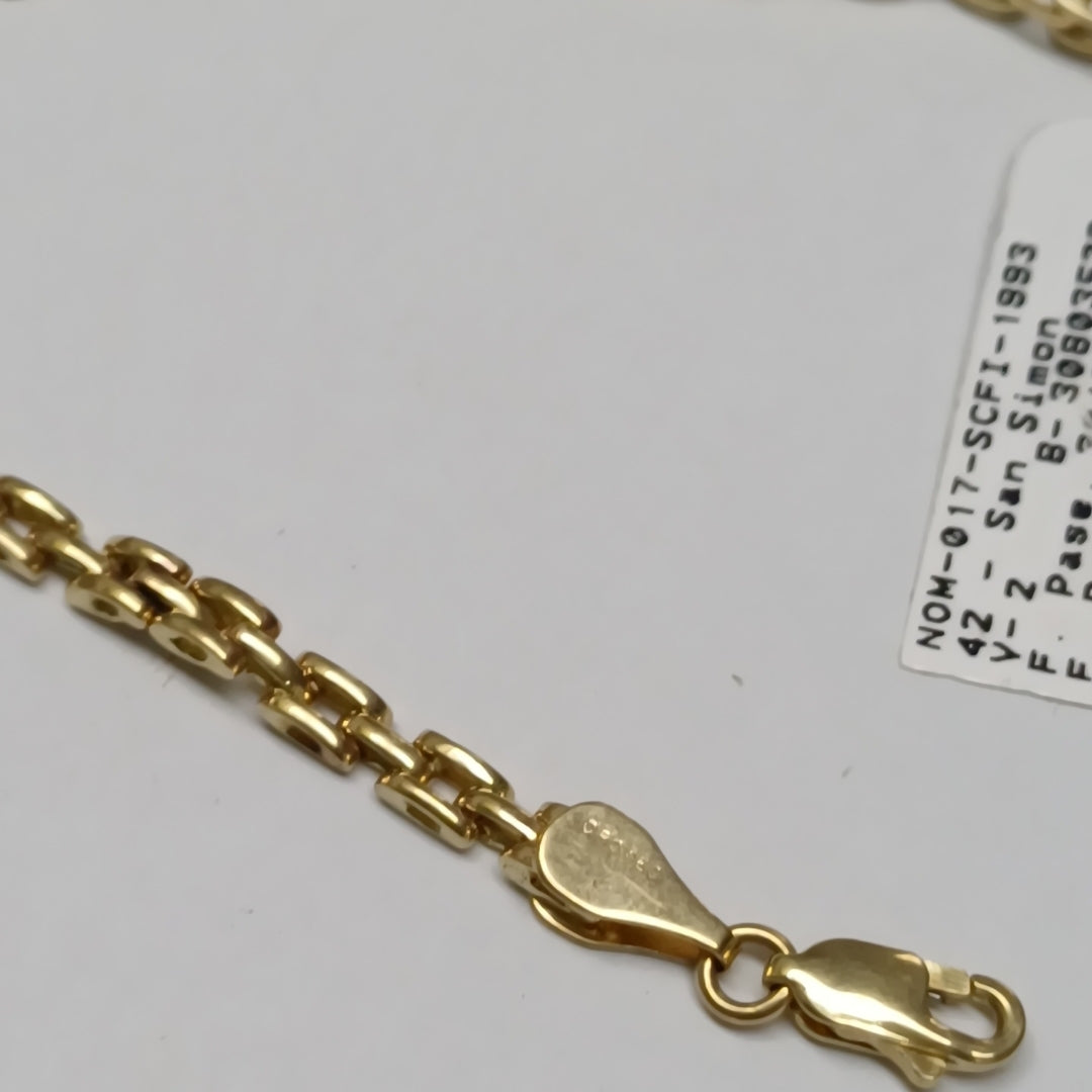 PULSERA ORO 14 K 7.8 GRMS (SEMINUEVO)