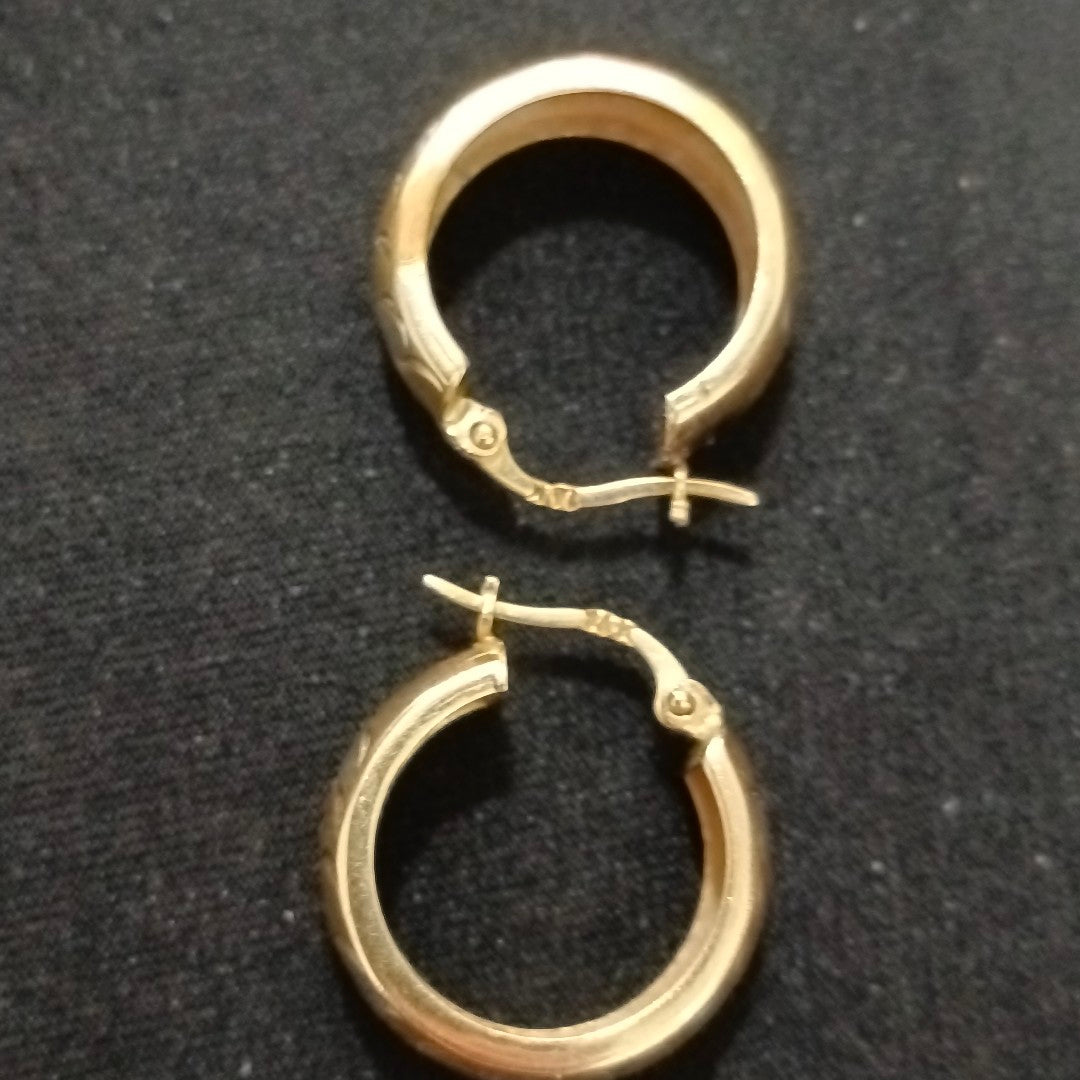 ARETES PAR ORO 14 K 3 GRMS (SEMINUEVO)