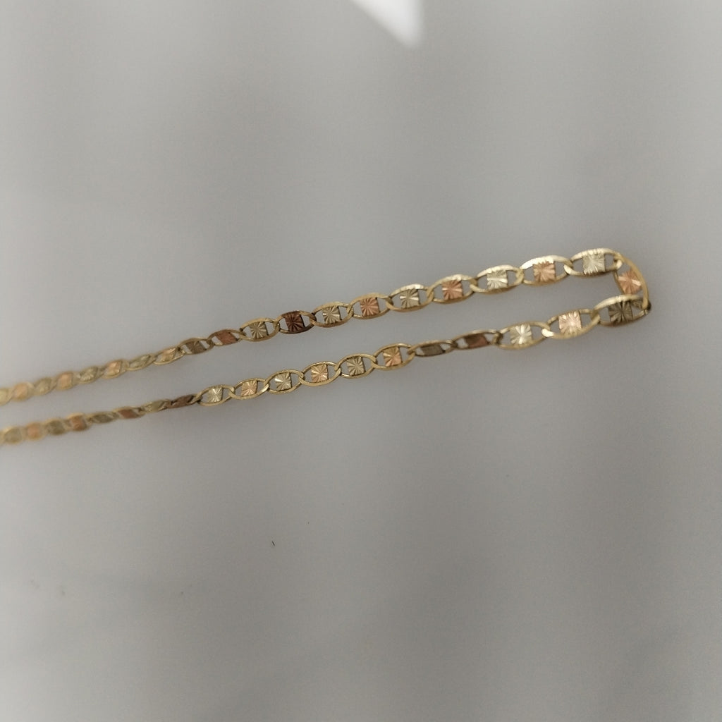 CADENA ORO COMBINADO 10 K 2.4 GRMS (SEMINUEVO)