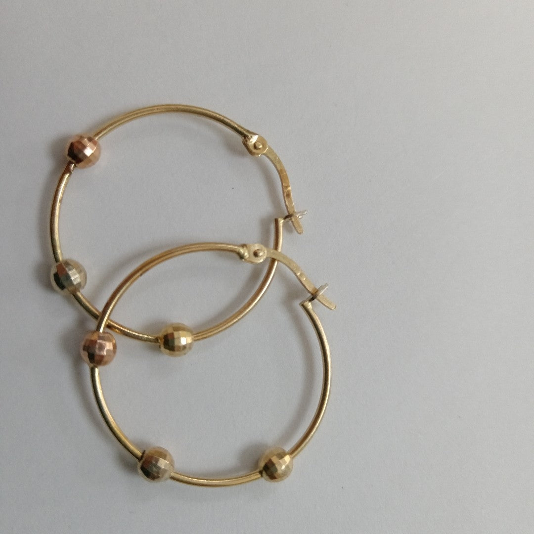 ARETES PAR ORO 14 K 2,90 GRMS (SEMINUEVO)