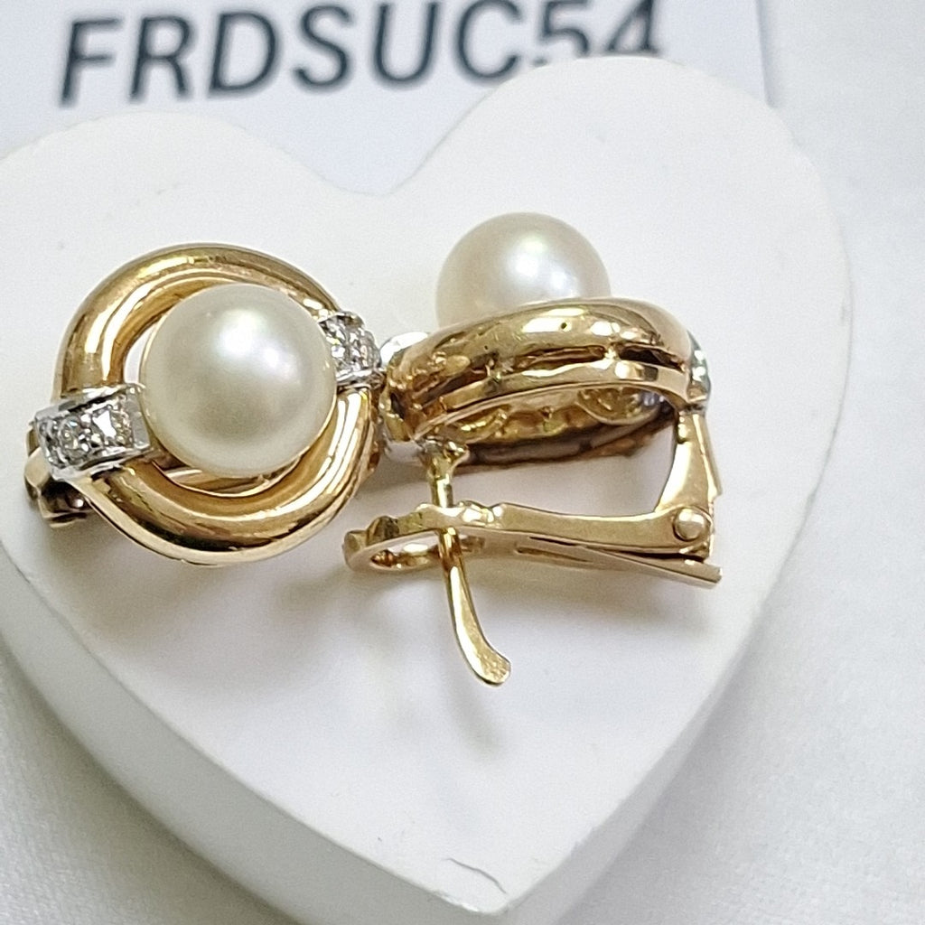 ARRACADAS PAR ORO 14 K 9.6 GRMS (SEMINUEVO)