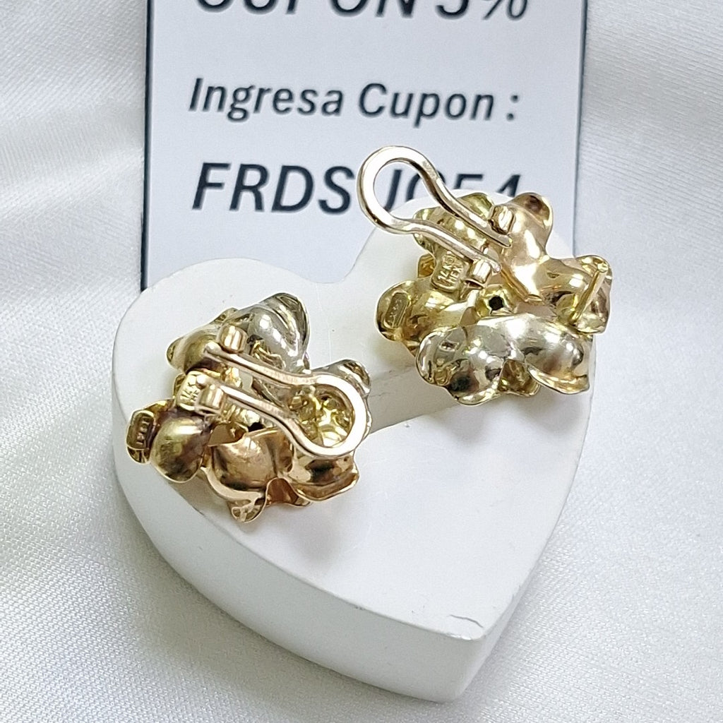 ARETES PAR ORO 14 K 7 GRMS (SEMINUEVO)