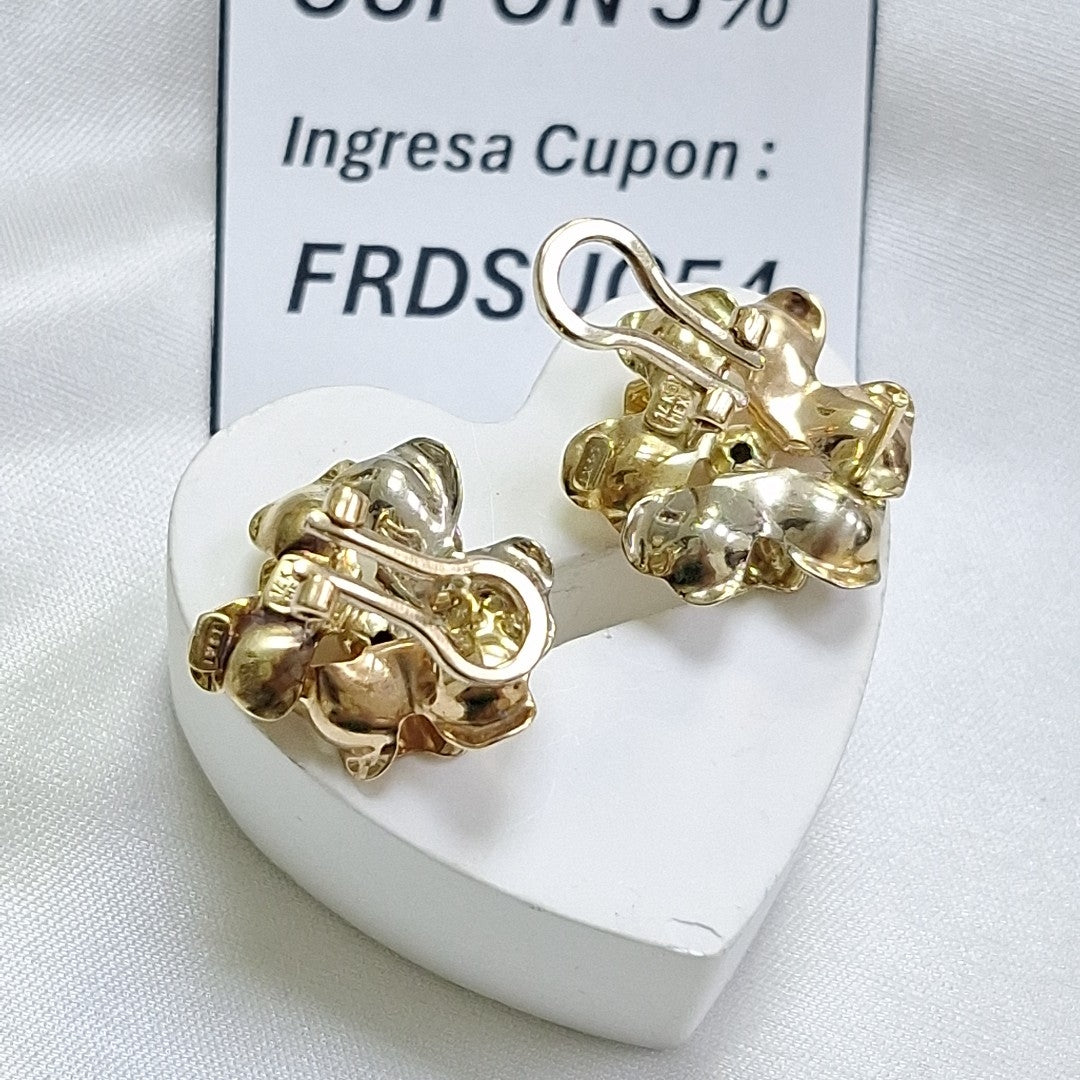 ARETES PAR ORO 14 K 7 GRMS (SEMINUEVO)