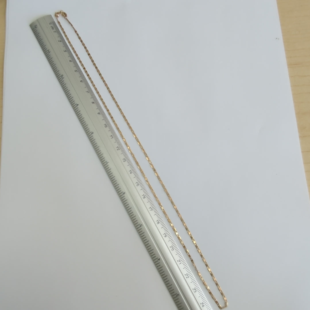 CADENA ORO COMBINADO 10 K 1.6 GRMS (SEMINUEVO)