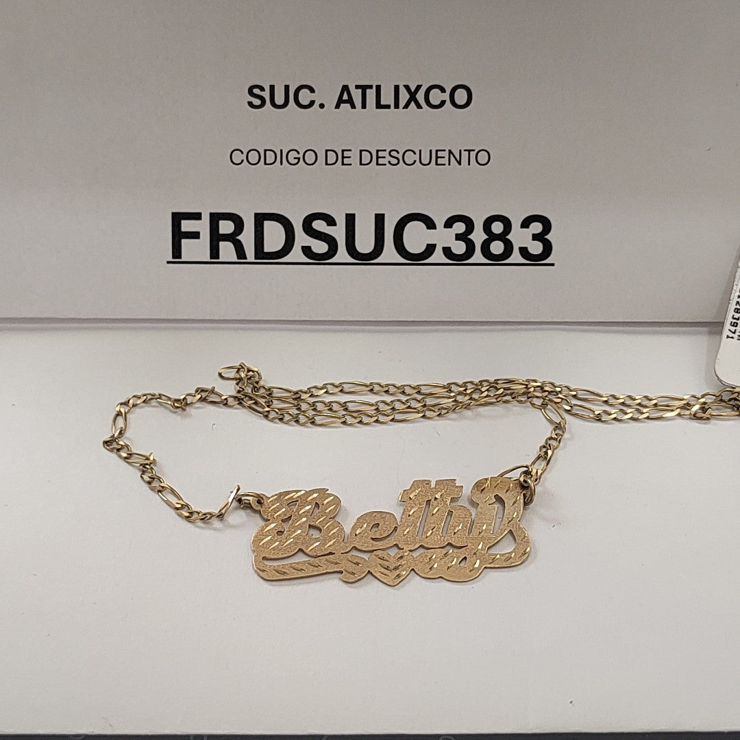 CADENA, DIJE ORO 14 K 7.7 GRMS (SEMINUEVO)