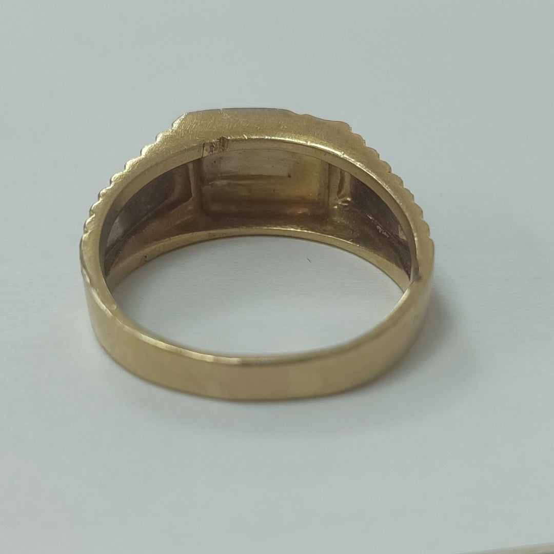 ANILLO ORO,RODIADO 14 K 9,60 GRMS (SEMINUEVO)