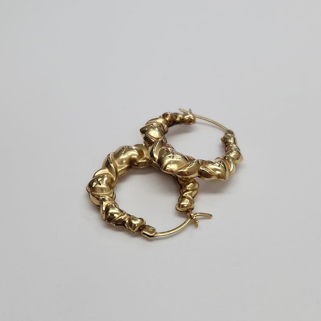 ARRACADAS PAR ORO 10 K 3,00 GRMS (SEMINUEVO)