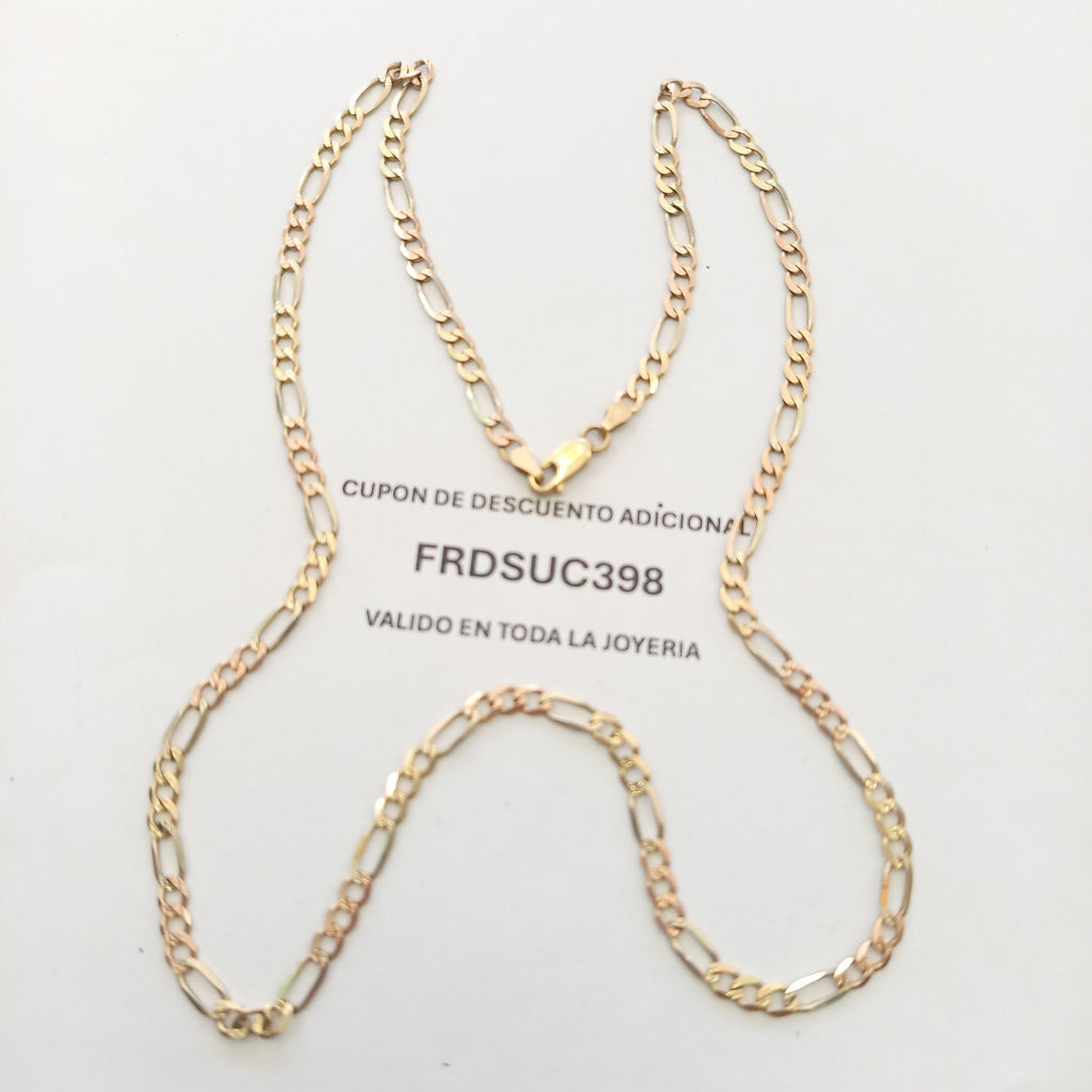 CADENA ORO,ORO COMBINADO 14 K 13,50 GRMS (SEMINUEVO)