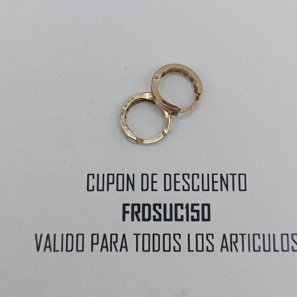 ARETES PAR ORO 10 K 0,70 GRMS (SEMINUEVO)