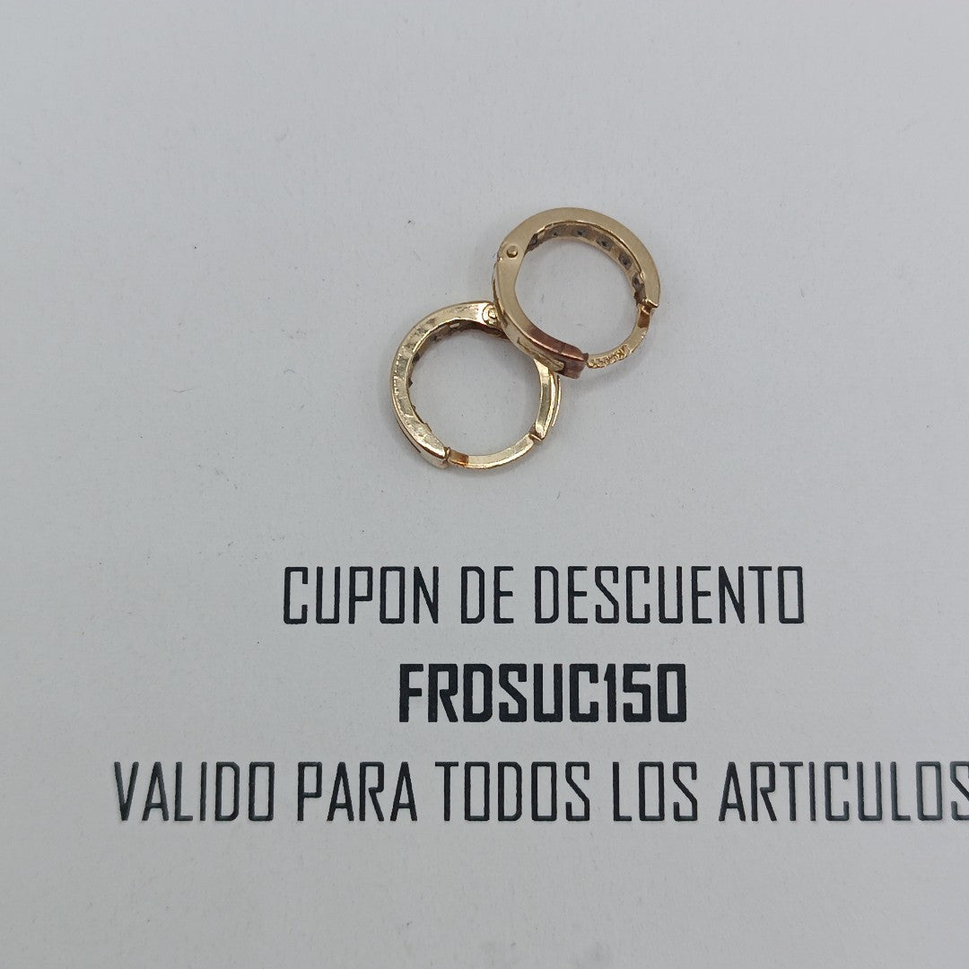 ARETES PAR ORO 10 K 0,70 GRMS (SEMINUEVO)