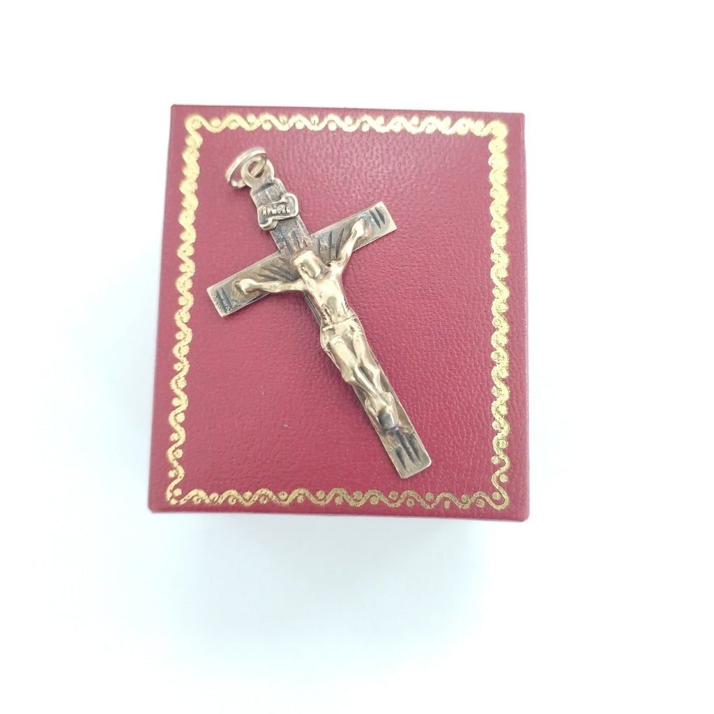 CRUCIFIJO, DIJE ORO 8 K 1.8 GRMS (SEMINUEVO)
