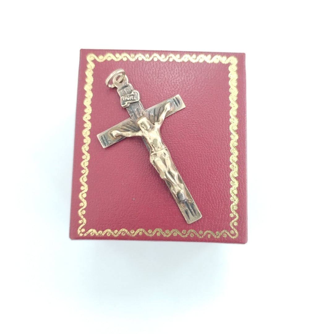 CRUCIFIJO, DIJE ORO 8 K 1.8 GRMS (SEMINUEVO)