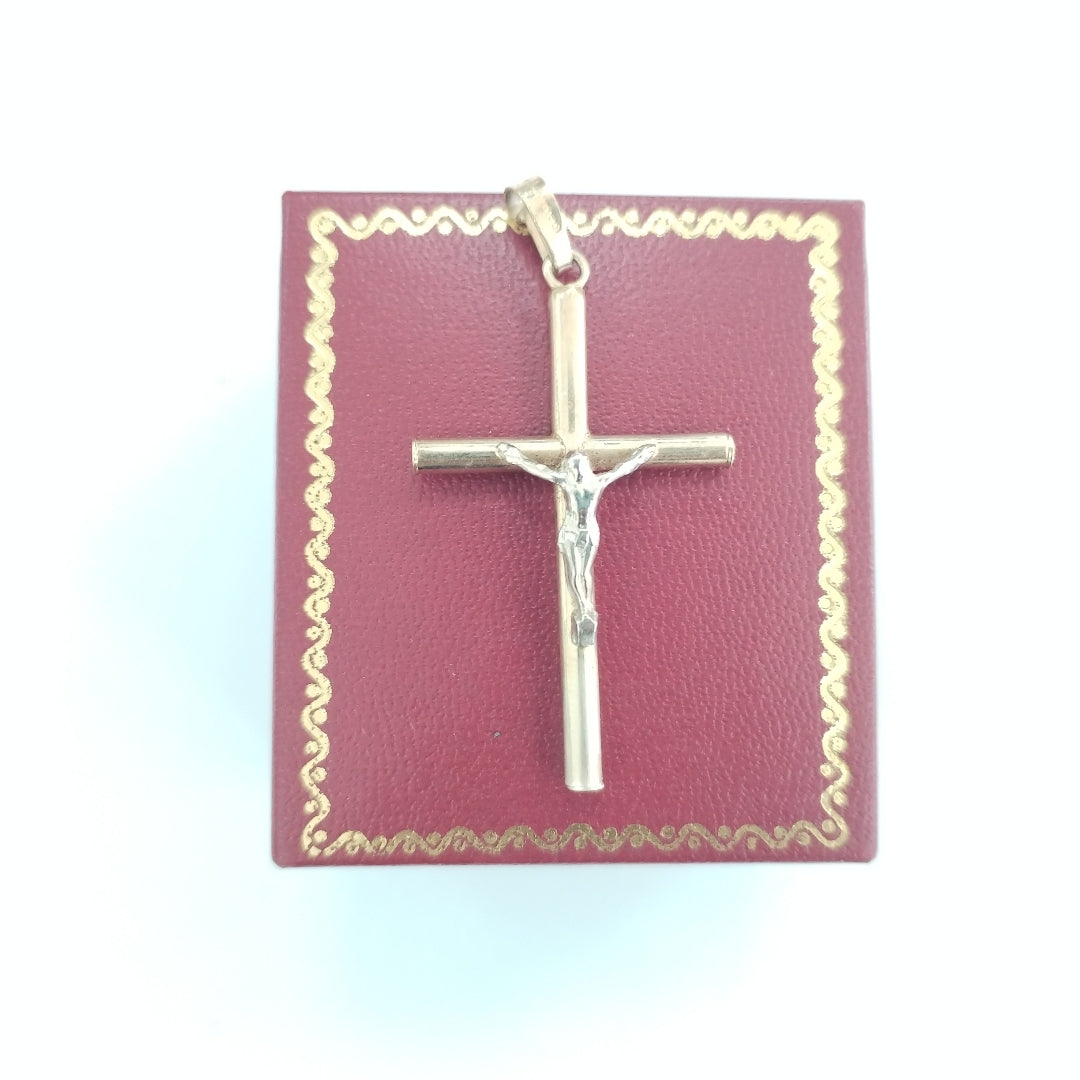 CRUCIFIJO, DIJE ORO 10 K 2 GRMS (SEMINUEVO)