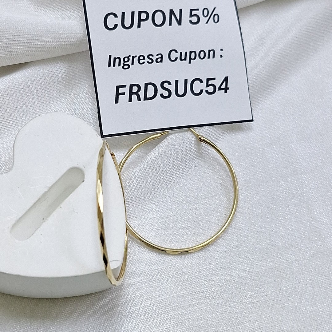ARRACADAS PAR ORO 14 K 2,10 GRMS (SEMINUEVO)