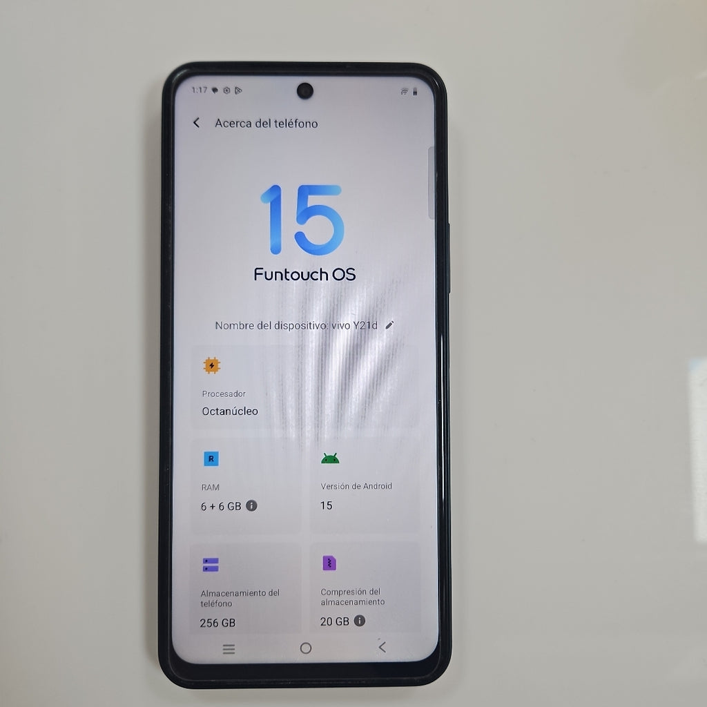 CELULAR VIVO Y21D V2520 (2025) 256 GB 6 GB RAM (SEMINUEVO)