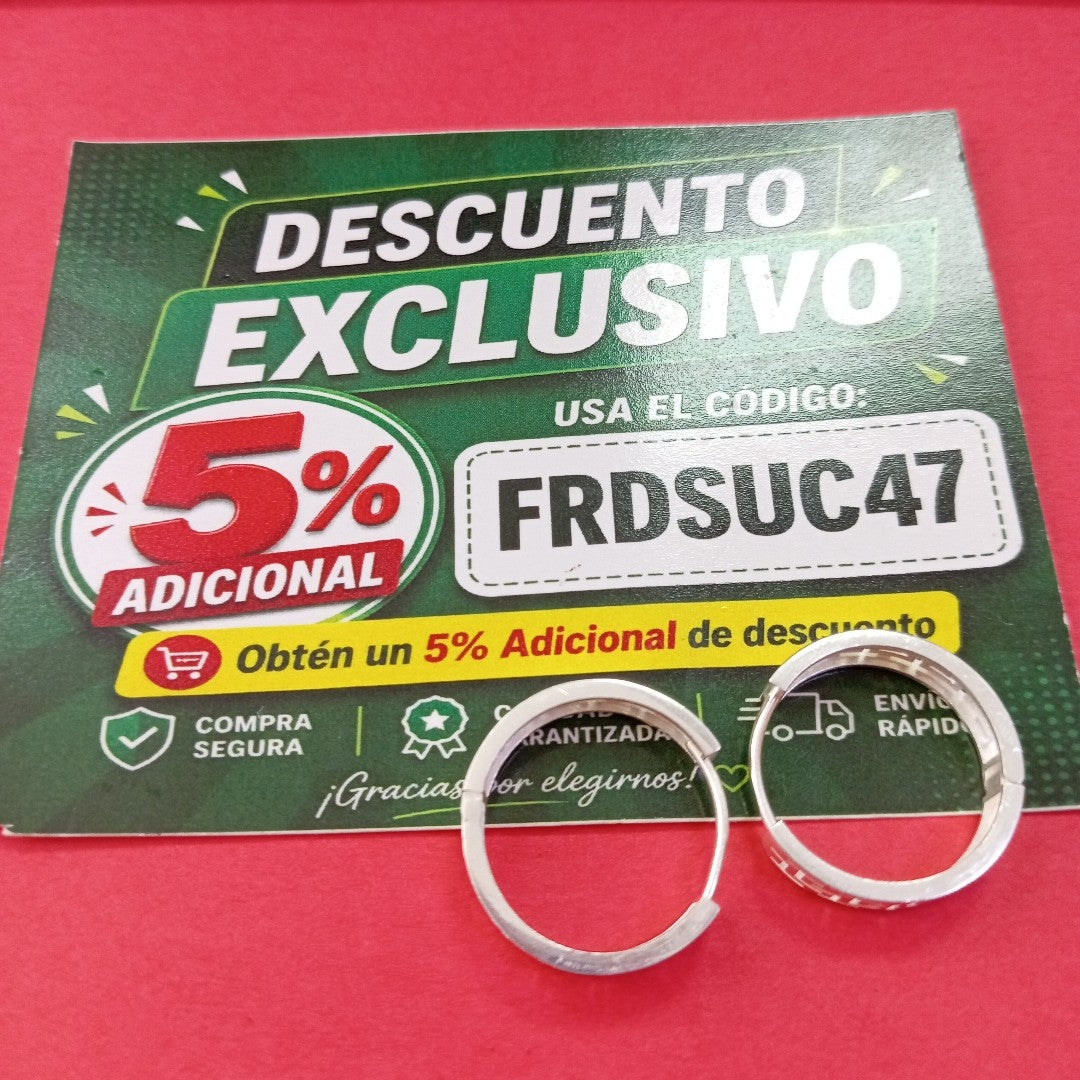 ARETES ARRACADAS GRECAS PLATA .925 4.23 GR (NUEVO)