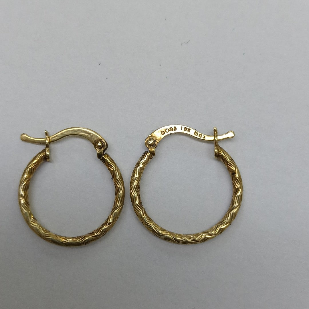 ARRACADAS PAR ORO 10 K 1.2 GRMS (SEMINUEVO)