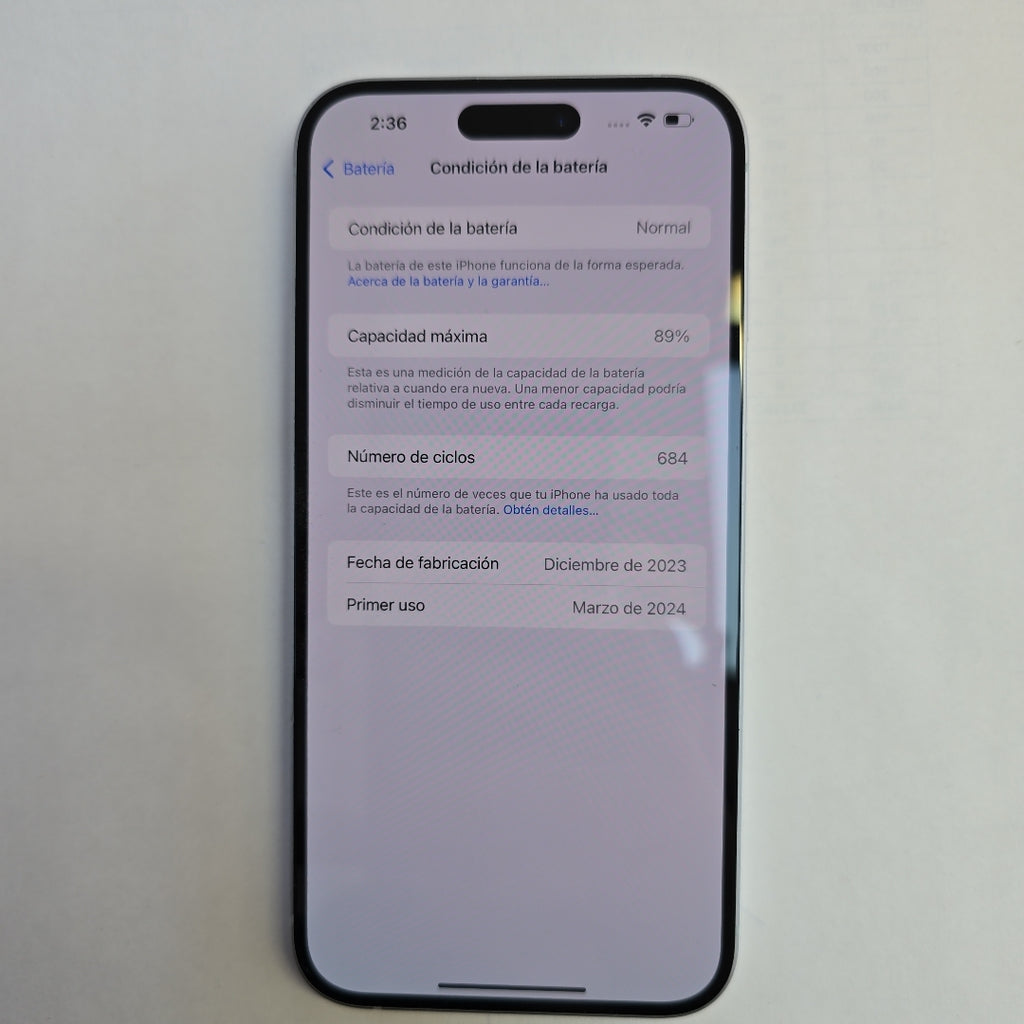 CELULAR APPLE IPHONE 15 PLUS A3093 (2023) 128 GB 6 GB RAM (SEMINUEVO)