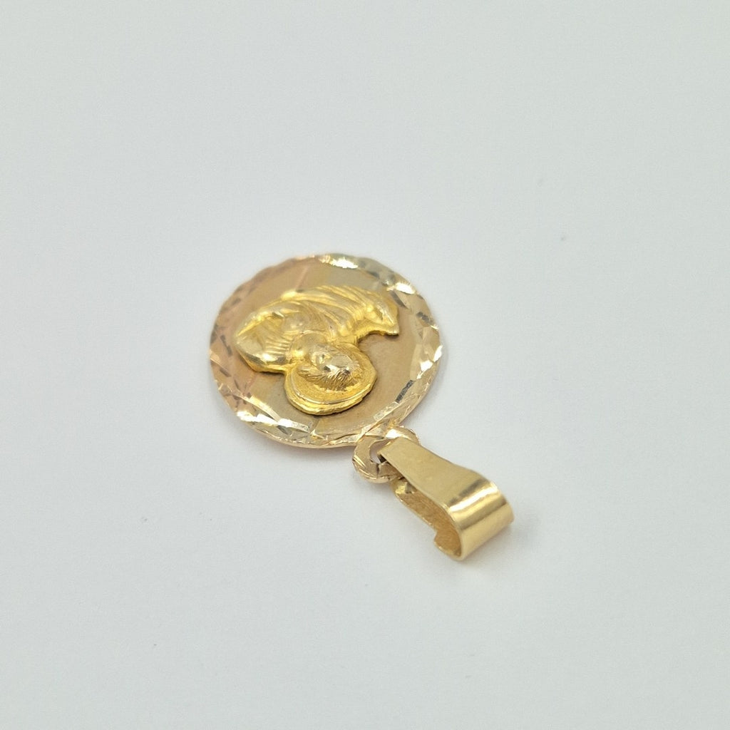 MEDALLA RELIGIOSA ORO, ORO COMBINADO 14 K 1.3 GRMS (SEMINUEVO)