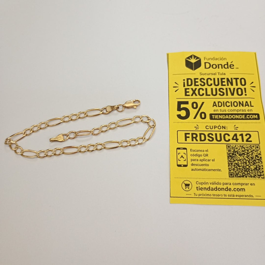 PULSERA ORO 10 K 4.5 GRMS (SEMINUEVO)