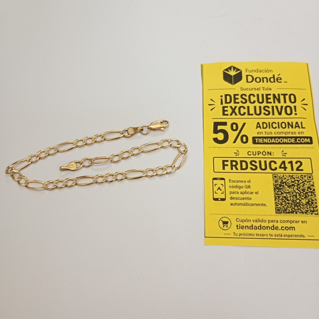 PULSERA ORO 10 K 4.5 GRMS (SEMINUEVO)