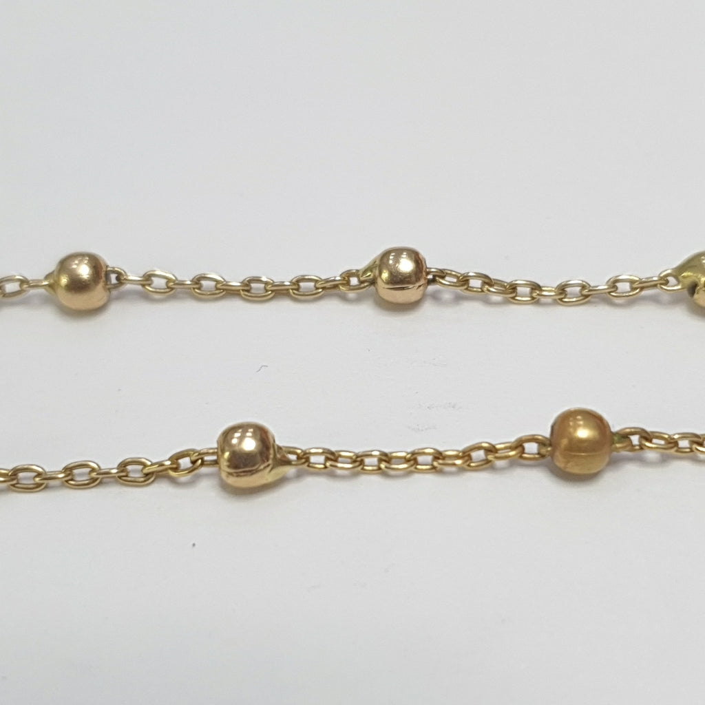 PULSERA, ROSARIO ORO 18 K 2.9 GRMS (SEMINUEVO)