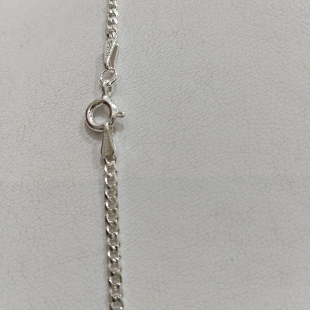 CADENA TEJIDO BARBADO PLATA .925 60 CM 5.7 GR (NUEVO)
